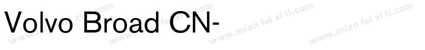 Volvo Broad CN字体转换